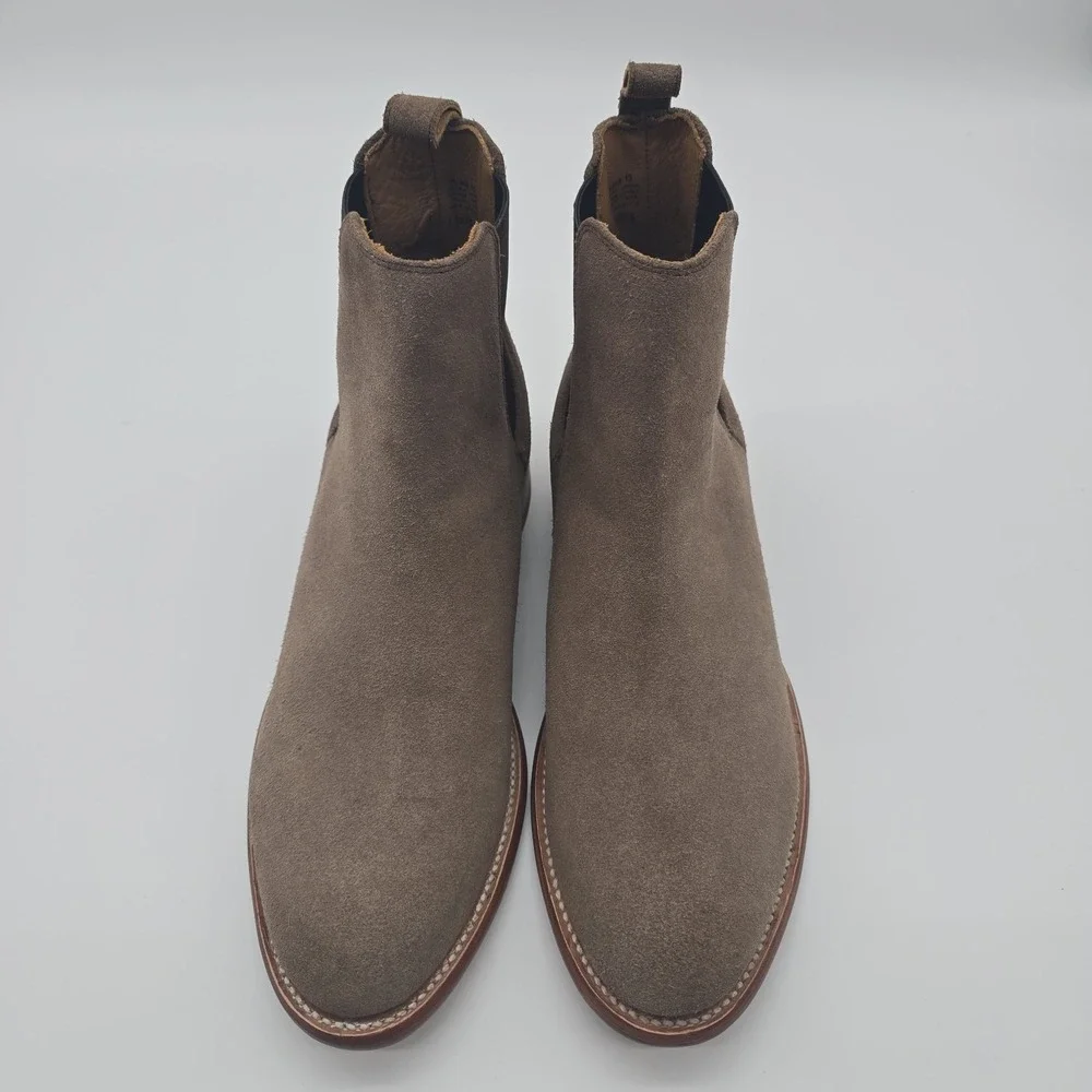 Freebird Palmer Chelsea Boots Taupe Suede Leather Men's Size 12 Made in Mexico